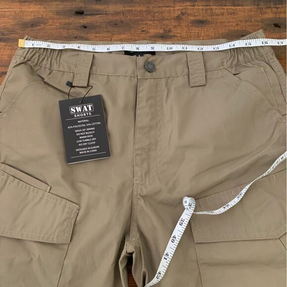 SWAT Tactical Mens Khaki Cargo Swat Shorts Sz L - Picture 6 of 7